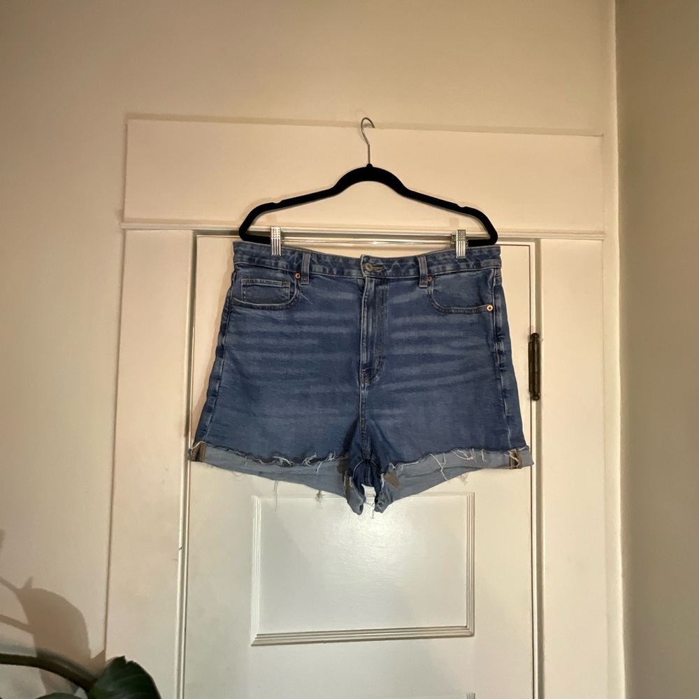 American Eagle Outfitters Blue Jean Mom Shorts